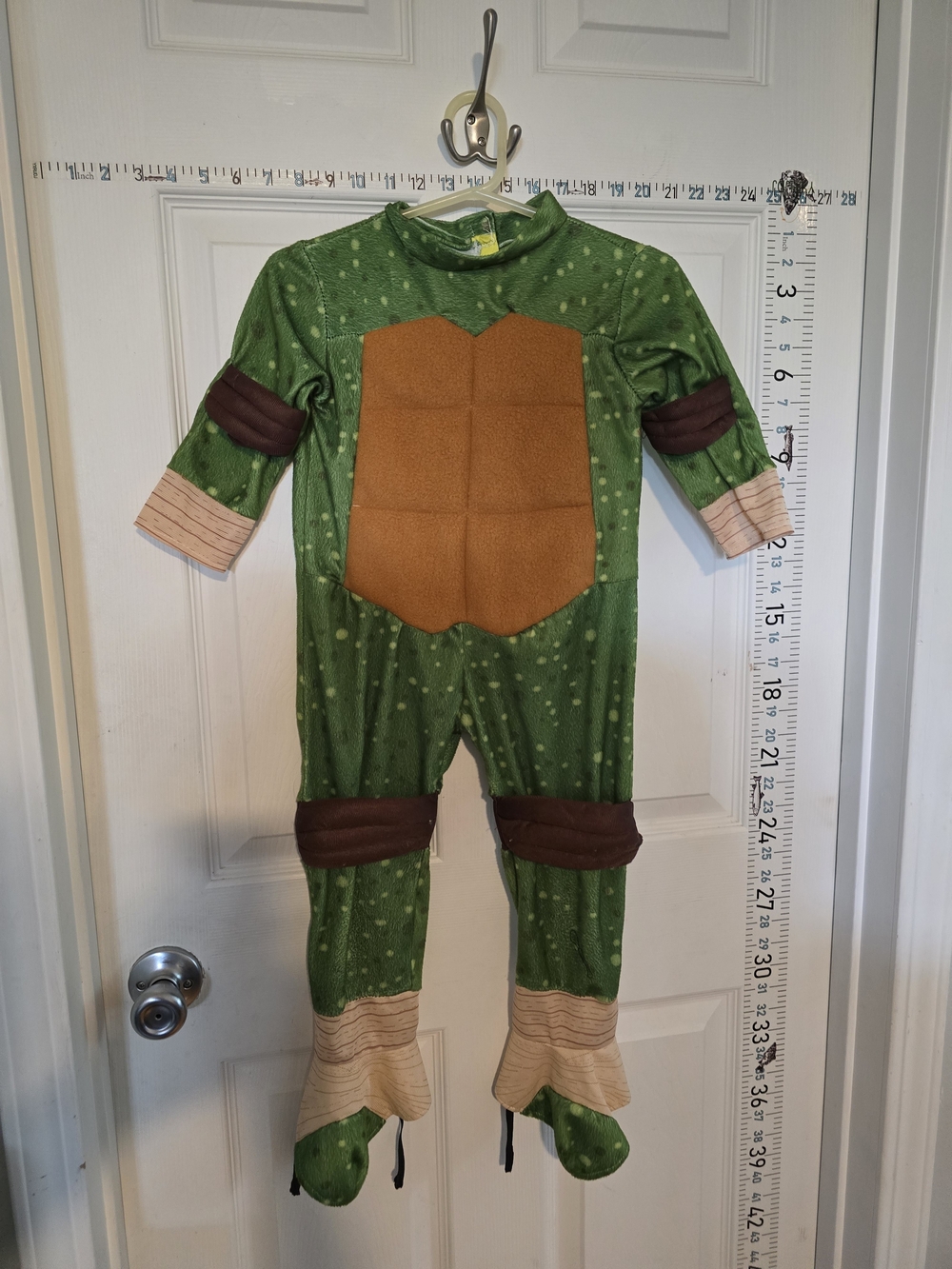 Green Turtle Kids Costume with Brown Shell